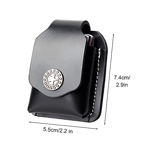 Lighter Pouch, Abrasion Resistant Lighter Holder Case With Belt Loop Leather Lighter Protective Sheath For Men Women Supplies #TOP3