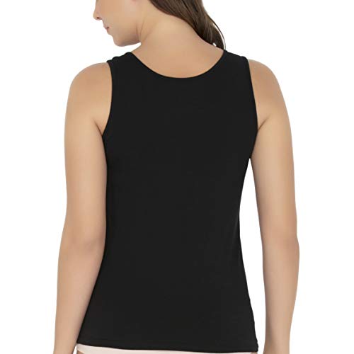 Image of Amante Solid Round Neck Sleeveless Tank Top