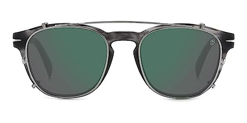 David Beckham DB 1117/CS Grey Horn Silver/Green Folding Clip On 50/20/145 men Sunglasses2