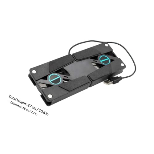 VALICLUD base refrigerante plegable para portátil con 2 ventiladores USB miniatura 2
