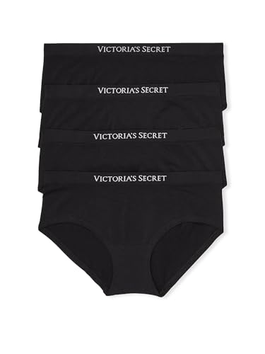 Victoria's Secret Women's Seamless Hiphugger Underwear Pack, Black, XS - image 1