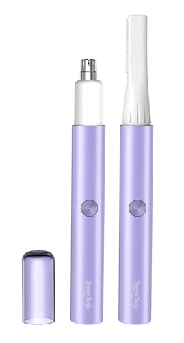 SleekSnip Nose Hair Trimmer for Women, Facial Hair Shaver Perfect for Face, Ear Nose and Eyebrows Rechargeable
