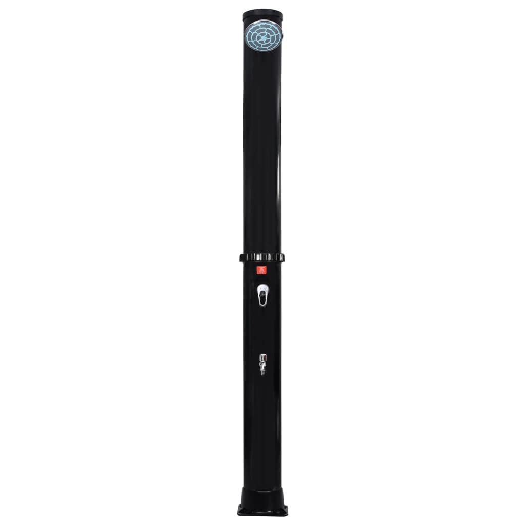 Douche Solaire de Jardin, Piscine, Douche Solaire D'extérieur avec Pomme de Douche, 40 L, Température jusqu'à 60℃ (Noir)
