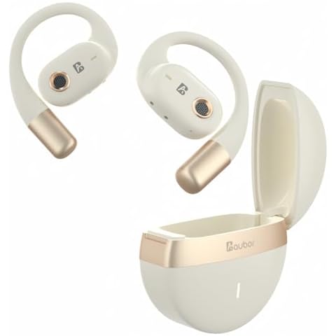 AUBOR Open Ear Headphones Wireless Bluetooth with Sport Bluetooth5.3 IPX5 Wireless Headphones for 40Hrs Battery Life Fast Charging Hi Res Sound Earhook Sports Headphones for Workout Driving Running Cover