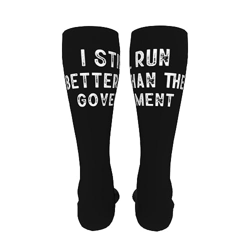 I Still Run Better Than The Government Knee High Socks For Women Long Tube Socks Athletic Compression Socks Unisex High Socks Girls4