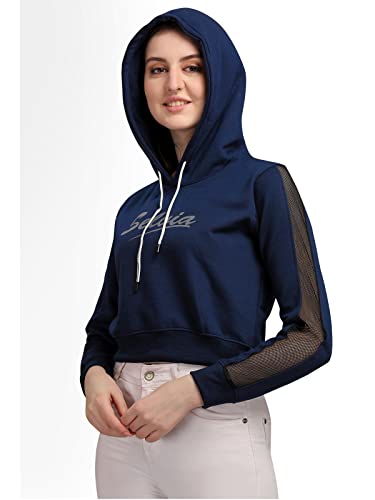 Image of Selvia Women's Cotton Blend Hooded Sweatshirt