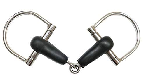 Showman Pony Stainless Steel 4.5" Rubber Mouth D-Ring Snaffle Bit! New Horse Tack! #TOP8