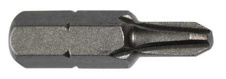 Screwdriver Bit, #2 PH, 1/4" Shank, PK5