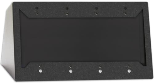 DC-4B Quadruple Desktop or Wall Mounted Chassis for Decora Remote Controls and Panels, Black, All-Steel Construction, Durable Powder Coated Finish