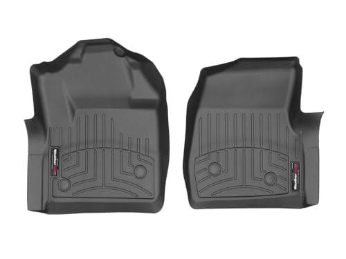 WeatherTech Custom Fit FloorLiners for Ford Super Duty, Super Duty, Super Duty - 1st Row (4410541V), Black
