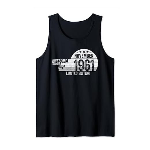 Regalo De Cumpleaños, Impresionante Desde Noviembre 1961 Camiseta sin Mangas