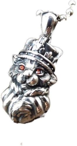 Chaîne de pull S925 rétro collier chat mignon argent sterling mixte