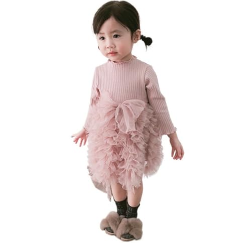 [rasyie] ワンピース 七五三 お出かけ チュニック チュチュワンピース 3歳~7歳 女の子 ふわふわ 長袖 子供服 ベビー服 チュールスカート キッズ かわいい 保育園 フォーマル 結婚式 ピアノ発表会