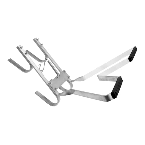 JF HOME BLISS Universal Ladder Standoff V-Shaped Aluminium Ladder Stabiliser with Rubber Bumper for Extension Ladders Anti-Slip Safety Accessory (38x36cm)