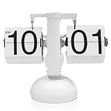 HERCHR Flip Reloj, Vintage Flip Reloj Digital Retro Diseño Vintage Auto Reloj Batería Funcionado Reloj de Mesa Digital Reloj de Escritorio para la Oficina Home Decor