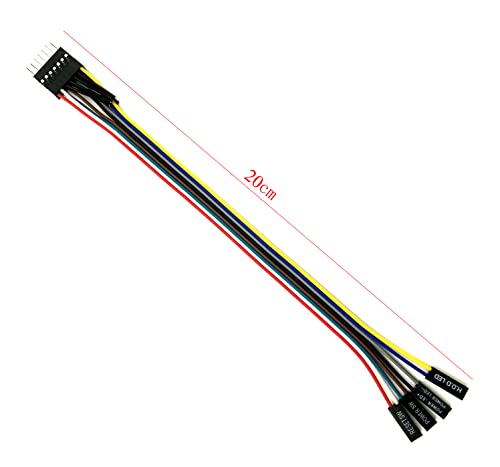 Youkitty 8-Pin To Atx Motherboard Power Switch Dupont Adapter Cable For Pc Chassis Front Panel (20 Cm) #TOP4