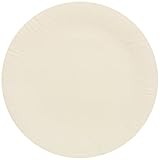 9 pulgadas de diámetro Jena 22,86 cm Platos de Papel, Blanco