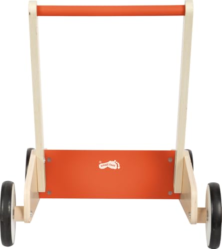 small foot Baby Walker Copper Red, Robust Wooden Push-Along Walker, Large Storage Surface, Ages 12+ Months, 12610 - Image 4