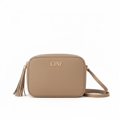 Bolsa Feminina Pequena Transversal Alça ajustável (Amêndoa)