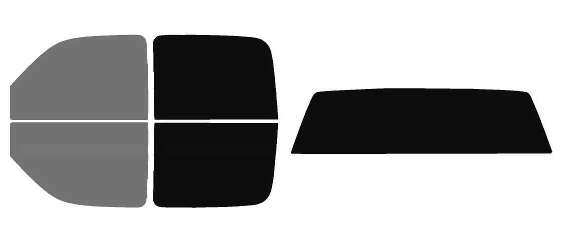 The Tint Effect Precut Window Tint Kit Compatible with Chevrolet Silverado 1500 Crew Cab Truck (1999-2006) &amp; (2007 Classic)(Full Truck 45% Front / 5% Rear and Solid Rear) Automotive Film
