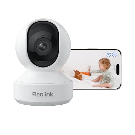 Reolink 4K PTZ WLAN Überwachungskamera Innen, 2,4/5 GHz Wi-Fi 6, Babyphone mit Kamera, 3X Optischer Zoom, Auto-Tracking, Indoor Kamera für Kids, Hundekamera, Mensch/Haustier/Schreierkennung, E1 Zoom