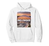 Inglewood California CA SoFi Stadium Splendor SD171 Pullover Hoodie, Adult Unisex, White, X-Large