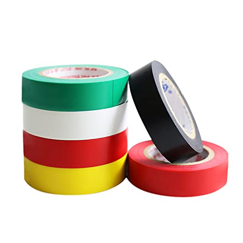 10 rollos de cinta aislante eléctrica de PVC multicolor para reparaciones seguras domésticas