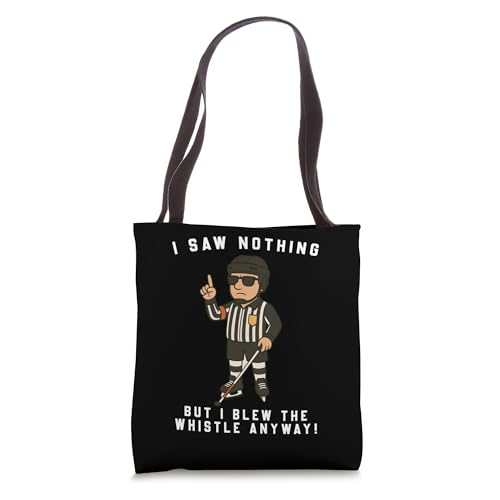 Blind Ice Hockey Funny Tote Bag