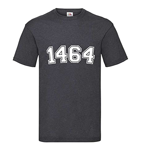 T-shirt pour homme gris foncé XXXL en coton grand confort