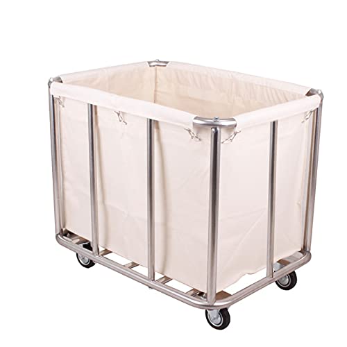 GUE Carros Cesto Ropa Sucia con Rodillos Cubo Ropa Sucia Impermeable Cesto Colada con Bolsa Extraíble Lavandería Carros de Almacenamiento y Organización de Colada Cestas de Lavandería Cover