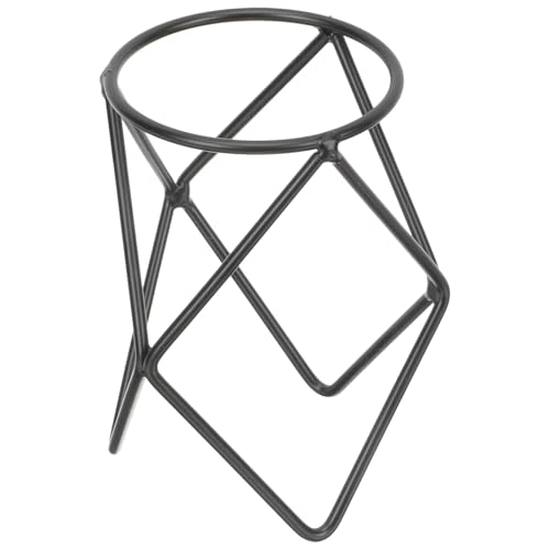 Hohopeti Soporte Metálico Geométrico para Bolas de Cristal Pequeño Base Decorativa para Exhibir Bolas de Cristal Accesorio para Flores y Plantas Hidropónicas Diseño Minimalista Nórdico