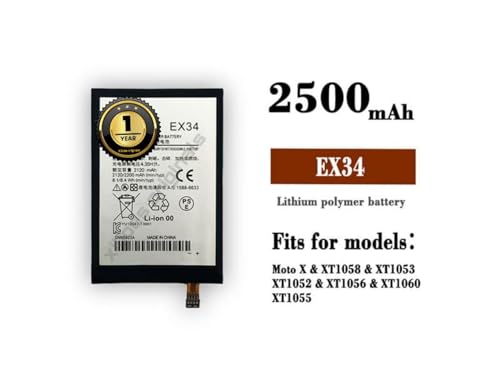 Image of EX34 Battery for Motorola X XT1056 / XT1058 / XT1060 / XT912A / XT1055 / XT1052 2120mAh Battery with 1 Year Warranty** (C129)