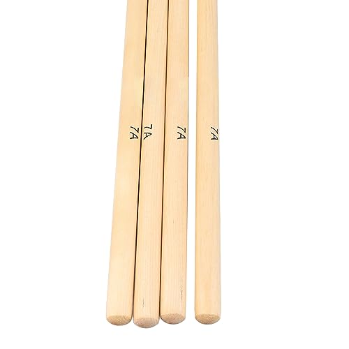 Baquetas de batería de madera de arce 7A con punta de nylon miniatura 4