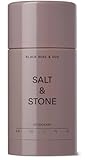 SALT & STONE Natural Deodorant - Black Rose & Oud | Extra Strength Natural Deodorant for Women & Men | Aluminum Free with Seaweed Extracts, Shea Butter & Probiotics | Free From Parabens & Sulfates