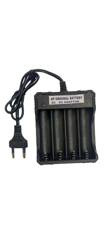 ULTRABYTES LI-ION Charger AC to DC 18650 Battery Charger, 4 Cell Battery Charger