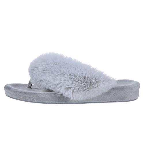 Shevalues Memory Foam Flip Flop Slippers For Women Arch Support Faux Fur Orthopedic Thong Slippers thumb #6