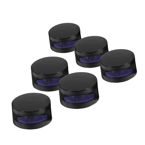 NULYLU 6個浴室用丸型ガラス固定クリップ 耐腐食合製ミラー固定具 厚ガラス対応 壁掛け鏡ホルダー 簡単取付ミラー支持クランプ