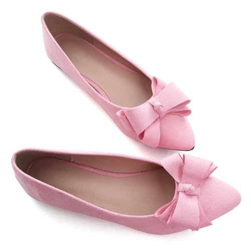 Image of SAILING LU Women's Bow-Knot Pointed Toe Ballet Flats