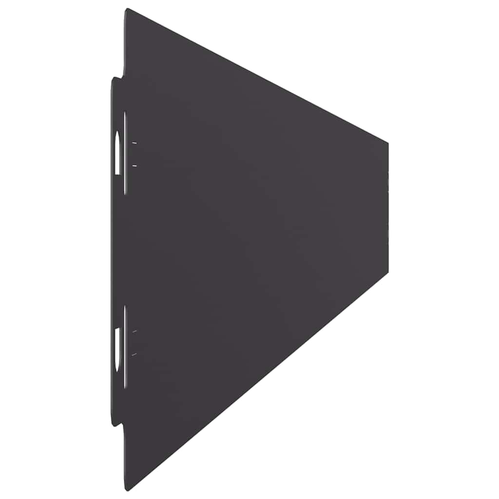 Krawędzie trawnika, 50 szt., czarne, 10 x 103 cm, stal walcowana na zimno, krawędź ogrodowa z systemem wtykowym do obramowania grządek, obramowania rabatek, trawników i elastycznego