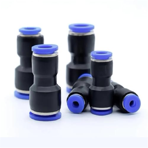 Raccord pneumatique droit PG étanche pour jonction de tube variable 6-4 mm