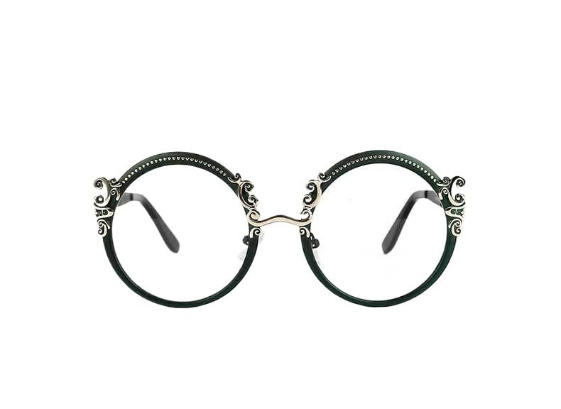 Lunettes de Lecture Rondes élégantes Anti-lumière Bleue for Ordinateur, Anti-Fatigue oculaire, Miroir Plat(C4,1.50)
