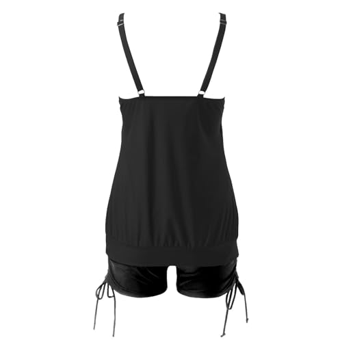Tankini tendance 2026 fluide doté d'une jupe extensible - 4