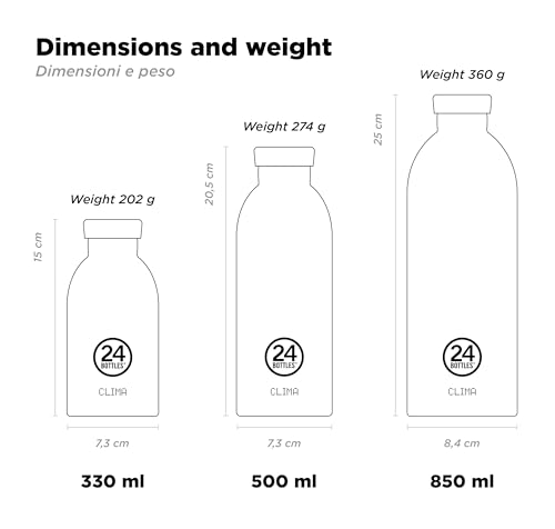 24Bottles Clima - Trinkflasche 500ml, Thermosflasche 24h Cold und 12h Hot, Wasserflasche 100% Versiegeltem Deckel… – Ansicht 3