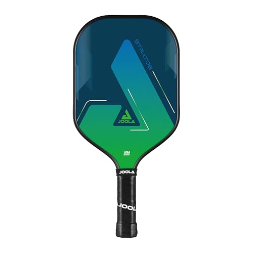 Image of JOOLA Stratos 10 Pickleball Paddle - 10mm Fiberglass Surface Pickleball Paddle w /Honeycomb Core - USAPA Approved Pickleball Paddle - Black Ridge Grip Handle - Beginner Friendly Pickle Ball Paddle