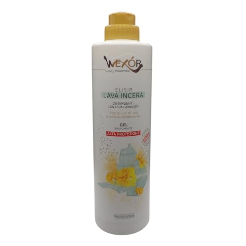Elisir Lava Incera, Detergente con Cera Carnauba, Protezione e Lucidatura per Pavimenti in Cotto, Laminato e Legno Verniciato, Zagara, Fior di Loto e Accordo Mediterraneo, 750ml (1 Unità)