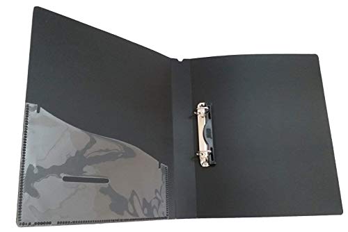 Image of 2D Ring Binder File,Plastic File Folder Legal Size Tough & Durable Ring Binder (F /S-LEGAL 2D RING BINDER BLACK - 1)
