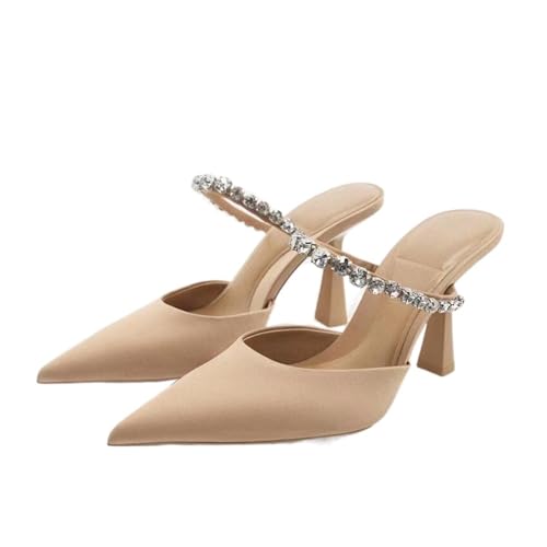 Sandales de fête décontractées pour femmes avec talons hauts pointus d'automne