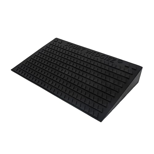 Adjustable Rubber Slant Balance Board for Knees Over Toes Training Heel Elevated Squats - Parent (Black 10 Degree)