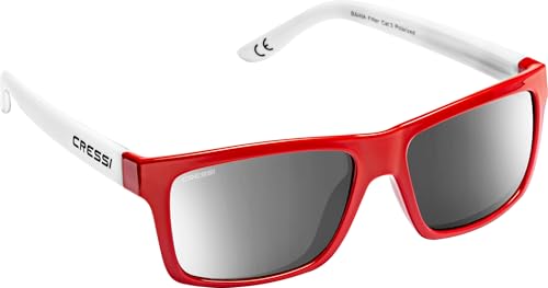 Cressi Bahia Adult Sport Sunglasses, Polarized Lenses, Protective Case - Best for Boating, Sailing, Fishing, Running, Hiking, Cycling