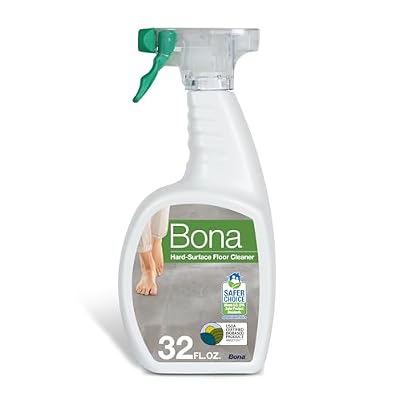 Bona Multi-Surface Floor Cleaner Spray - 32 fl oz - Unscented - Refillable - Residue-Free Floor Cleaning Solution for Stone, Tile, Laminate, and Vinyl Floors
